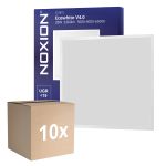 Lot 10x Noxion Panneau LED Ecowhite V4.0 28W 3360lm - 830-840-865 CCT | 60x60cm - UGR <19 - Philips driver