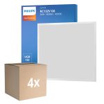 Lot 4x Philips Panneau LED CoreLine RC132V 26W 3600lm - 840 Blanc Froid | 60x60cm - UGR <22