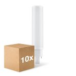 Lot 10x Ledvance Dulux-D LED 10W - 830 Blanc Chaud | 4-Pins - Équivalent 26W