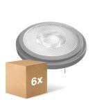 Lot 6x Ledvance Superior Spot LED Réflecteur G53 AR111 7.4W 450lm 40D - 930 Blanc Chaud | Meilleur rendu des couleurs - Dimmable - Équivalent 50W
