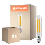 Lot 6x Ledvance LED ampoule NAV LED FIL V E27 21W 3600lm - 727 Blanc Très Chaud | Équivalent 50W