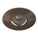 Noxion Encastré Spot Logic MR16 Inclinable Brillant Bronze | 92mm - Diamètre 80mm - IP20 - Incl. GU10 Culot