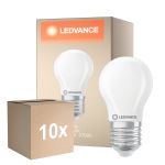 Lot 10x Ledvance Classic LED E27 Poire Dépolie 3.4W 470lm - 827 Blanc Très Chaud | Dimmable - Équivalent 40W