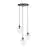 Emibig Suspension Luminaire Astral Acier Noir | Convient pour 3x E14 - Max 10W