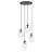 Emibig Suspension Luminaire Astral Acier Noir | Convient pour 4x E14 - Max 10W