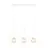 Emibig Suspension Luminaire Glam Acier Blanc | Convient pour 3x E14 - Max 10W