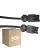Lot 50x Noxion GST - Compatible Câble d’extension Noir - Mâle + Femelle - 3m - 3 pole 1,5mm2