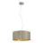 Eglo Suspension Luminaire Maserlo Acier Nickel Satiné | Convient pour 3x E27
