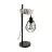 Eglo Lampe De Chevet Townshend 5 Acier Bois Noir | IP20 - Convient pour 1x E27 