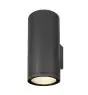 SLV Enola Up/Down Applique Murale Aluminium Gris Rond 55W 6000lm - 930-940 CCT | Extérieur - IP65 - Meilleur Rendu Des Couleurs