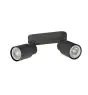 SLV Puri 2.0 Aluminium Spot Noir | Convient pour 2x GU10