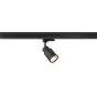 SLV Spot Sur Rail Puri 2.0 3 Phases  Aluminium Noir | Convient pour 1x GU10 - Dimmable