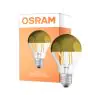 Osram Classic LED E27 Poire Filament Miroir Dorée 6.5W 650lm - 827 Blanc Très Chaud | Équivalent 50W