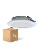 Lot 6x Lot 6x Downlight LED Pan 12W 960lm 840 Blanc Froid | 121mm - Diamètre 100mm