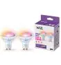 Pack duo 2x WiZ Smart Spot LED GU10 PAR16 5W 400lm 36D | Meilleur Rendu Des Couleurs - Dimmable - Équivalent 50W