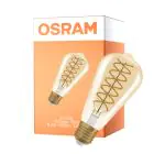 Osram Vintage 1906 LED E27 Edison Filament Dorée 8.8W 806lm - 824 Blanc Très Chaud | Dimmable - Équivalent 60W