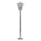 Nordlux Blokhus Lampadaire extérieur Acier et Verre Gris | IP54 - Convient pour E27