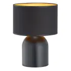 Emibig Lampe De Chevet Aspen Acier Noir | Convient pour 1x E27 - Max 15W