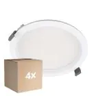 Lot 4x Ledvance Downlight LED Comfort Opale Blanc 30W/25W/20W 3600lm/3000lm/2400lm 100D - 930-940 CCT | Diamètre 200mm - IP44 - Meilleur Rendu Des Couleurs