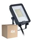 Lot 4x Philips Projecteur LED Ledinaire BVP167 20W 2400lm 110D - 830-840-865 CCT | IP65 - Symétrique