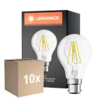 Lot 10x Ledvance Classic Performance LED Ampoule B22d Poire Filament Claire 4W 470lm - 827 Blanc Très Chaud | Équivalent 40W