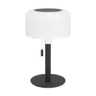 Eglo Lampe De Chevet Montapalma Solar Acier Noir 2W 190lm - 830 Blanc Chaud | IP54 - Dimmable - USB-C