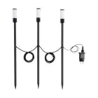 Lot 3x Eglo Piquet Lumière Zancaro Aluminium Noir 1W 130lm - 830 Blanc Chaud | IP44